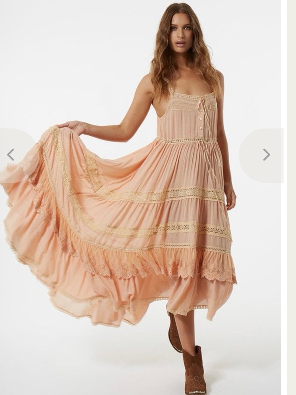 SPELL Rare Unicorn Prairie Gown in blush Spell and the Gypsy Dress - Picture 13 of 14